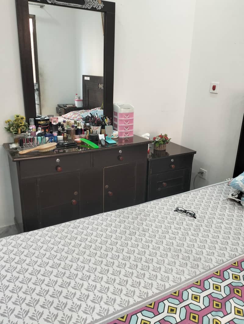 complete double bed set without mattress 3