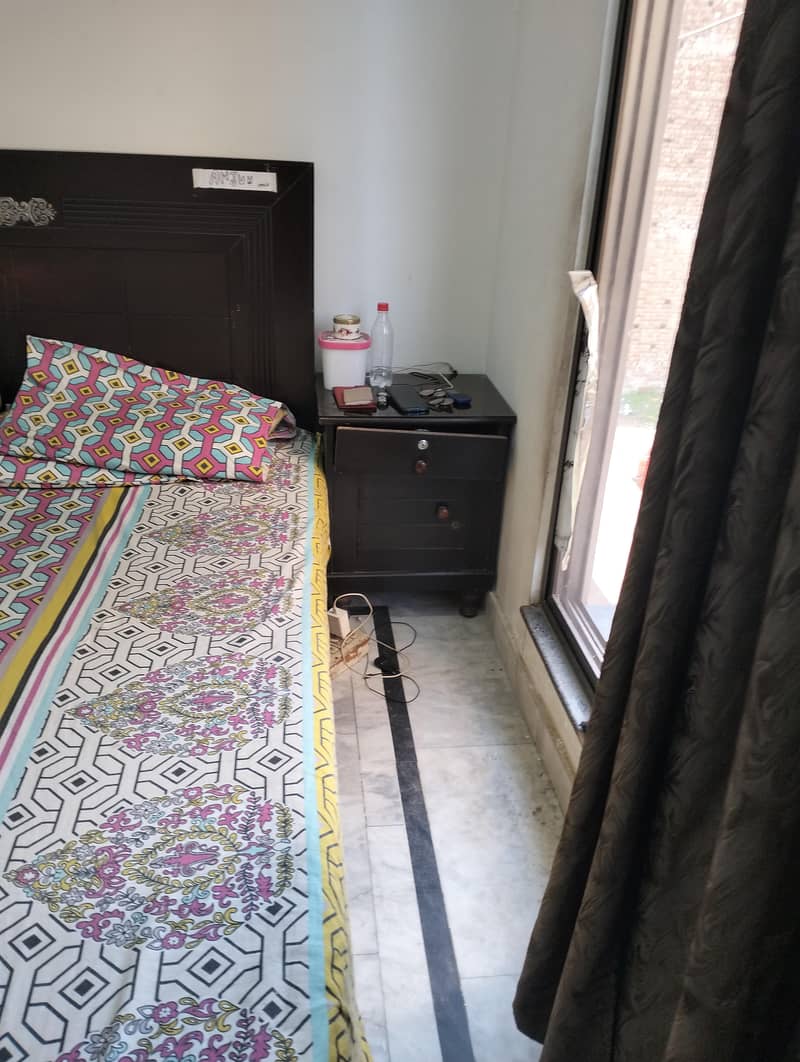 complete double bed set without mattress 4