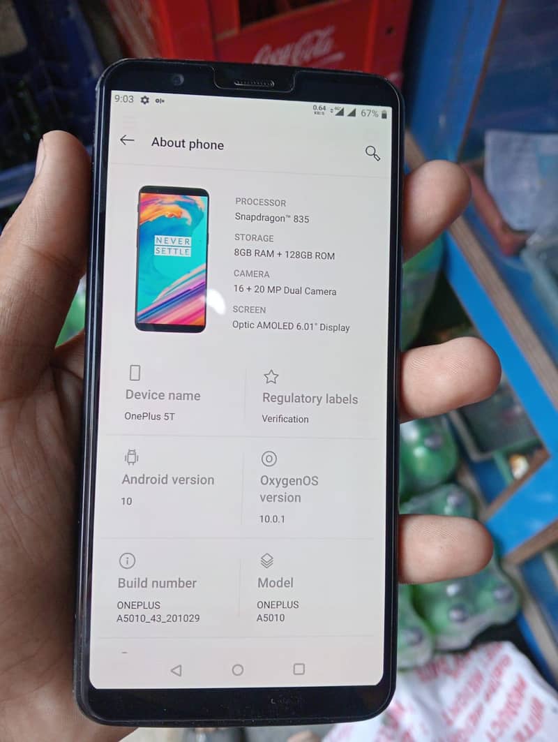 One Plus 5T 6