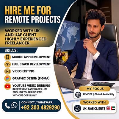 Hire me for remote projects