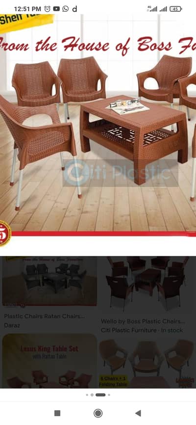 4 chair 1 table boss brand
