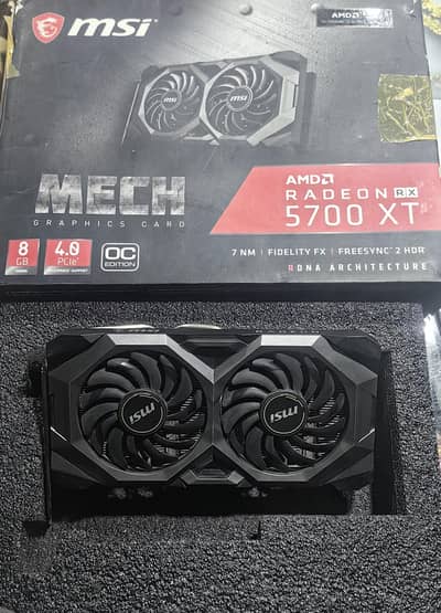 MSI amd Redeon Rx5700xt graphics card
