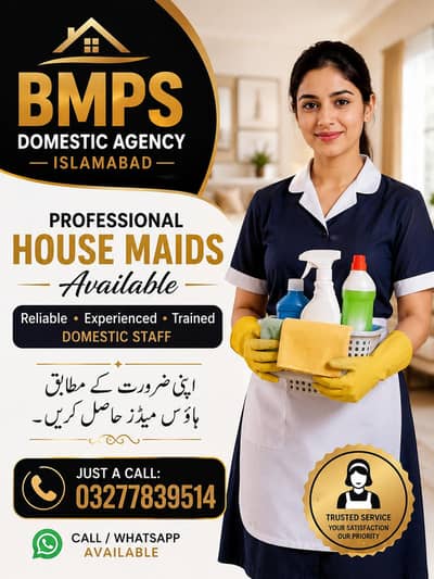 maids cooks patientCares Babysitter helpers office boy domestic staff