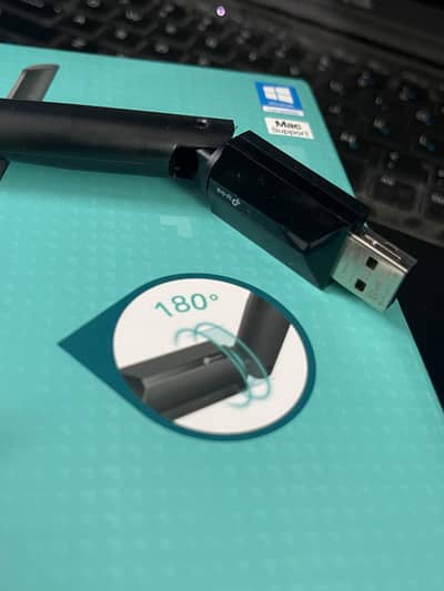 TP-Link AC600 Archer T2U Plus Dual Band Wi-Fi USB Adapter zero Meter