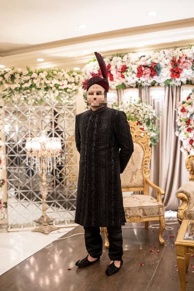 Barat sherwani and mehndi suit