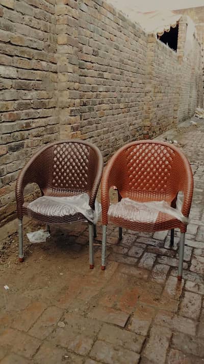 plastic chair with table
