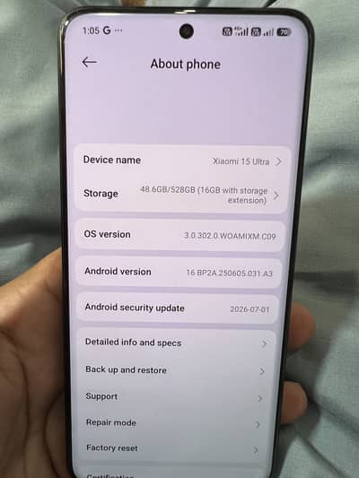 Xiaomi 15 Ultra official PTA approved