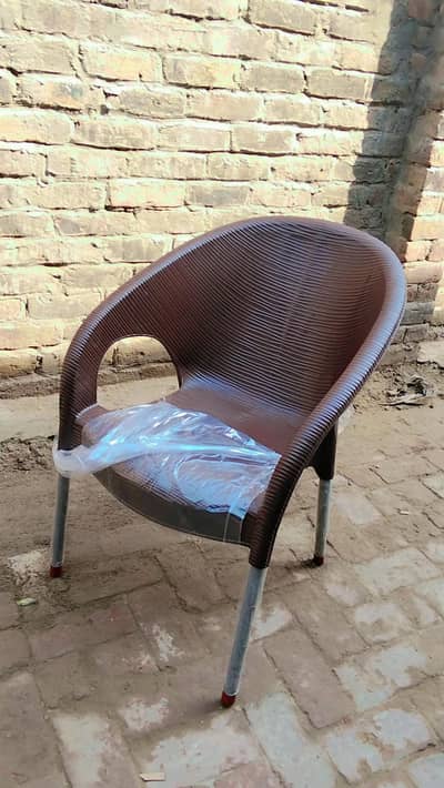 plastic chair with table