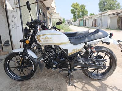 Super star thunder 150cc bike black
