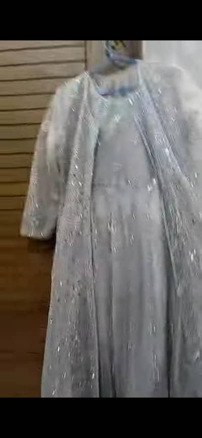 silver grey maxi with gown