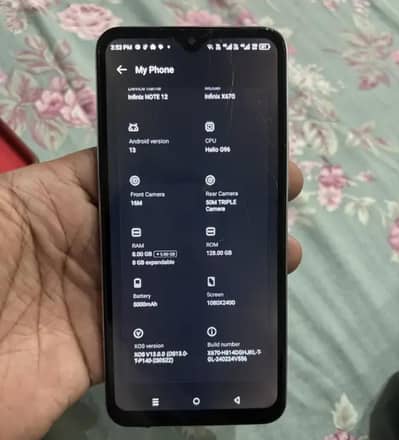 8+8/128 GB Infinix Note 12 g96