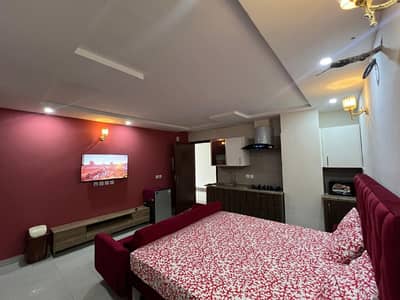 1 bed furnished apartment available foe rent in gulberg height gulberg green islamabad