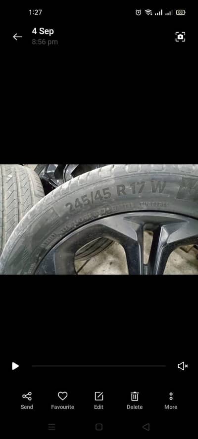 continental 245/45 17 German tyres available for sale 20% used