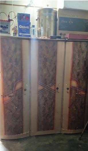 3 Door wardrobe, almari, Cubburd useable slightly rough condition