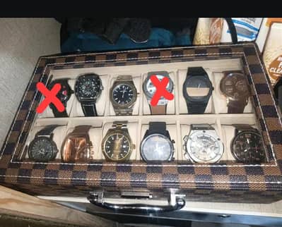 Premium watches collection with box for sale all with box is 11000