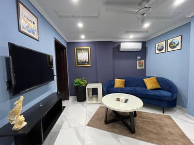 1 bed luxury furnished apartment available for rent sector C bahria town Lahore