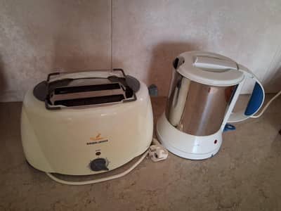 Toaster and kettle