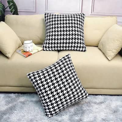 Modern Houndstooth Living Room Sofa Pillow Case