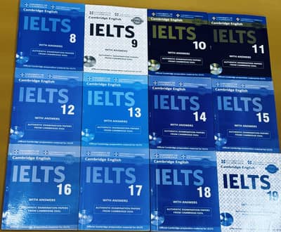 IELTS Cambridge Books Complete Set in new Condition