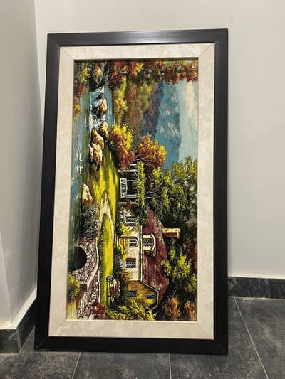 3 Used Wall Art Scenery Frames