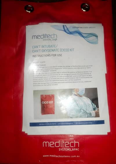 Meditech Can't Intubate/Can't Oxygenate (CICO) Emergency Airway Kit
