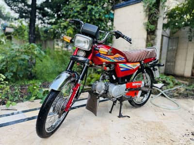 Honda Cd 70 Red colour Lush Condition [ 03025181578]