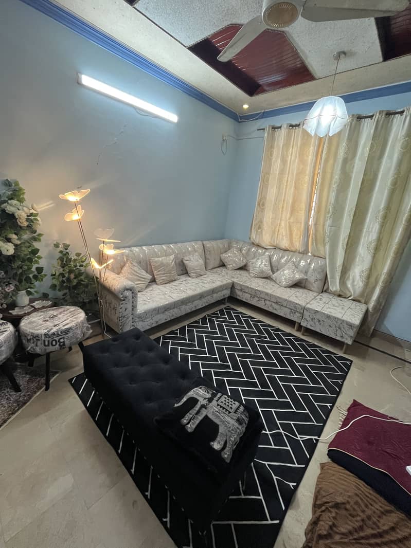 L shape sofa set 3
