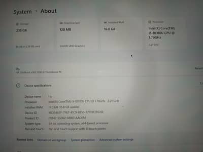HP elitebook x360 1030 G7