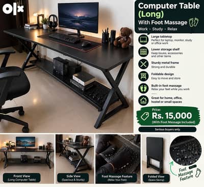 Folding Study/Computer Table