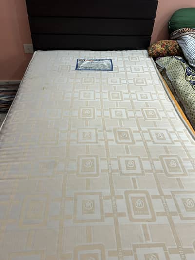 Bed with mattress