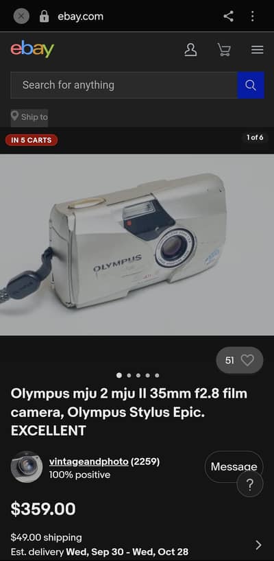 OLYMPUS   Olympus µ[mju:]-II Film Cameras