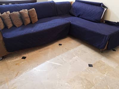 Diamond Foam - L shape Sofa with Waterproof Cover