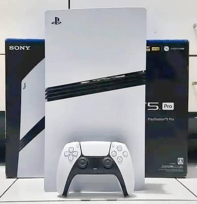 PS5 Pro 2tb With Disc Drive & 2 Controlars With Complete Box