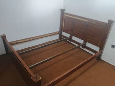 Wooden Double Bed For Sale In Good Condition. . .