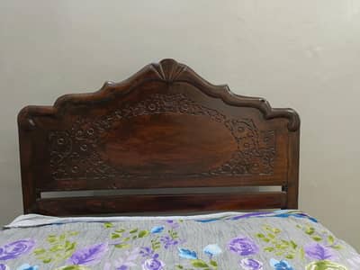 new wooden bed for single person