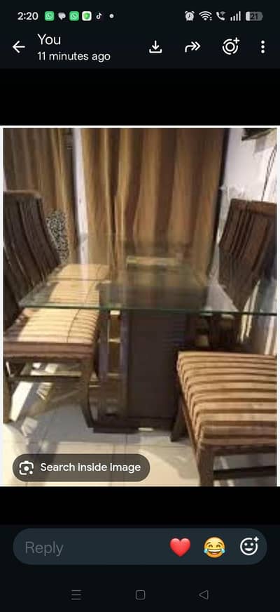 Dinning table with 8 durable chairs