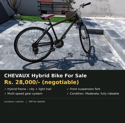 Chevaux Hybrid Bike (7 Gears)