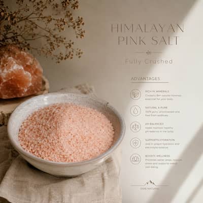 Pink Himalayan pure 100 % organic salt