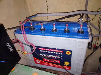 phoenix tumbler battery 185/1800 1 year usd. good backup 3 hours