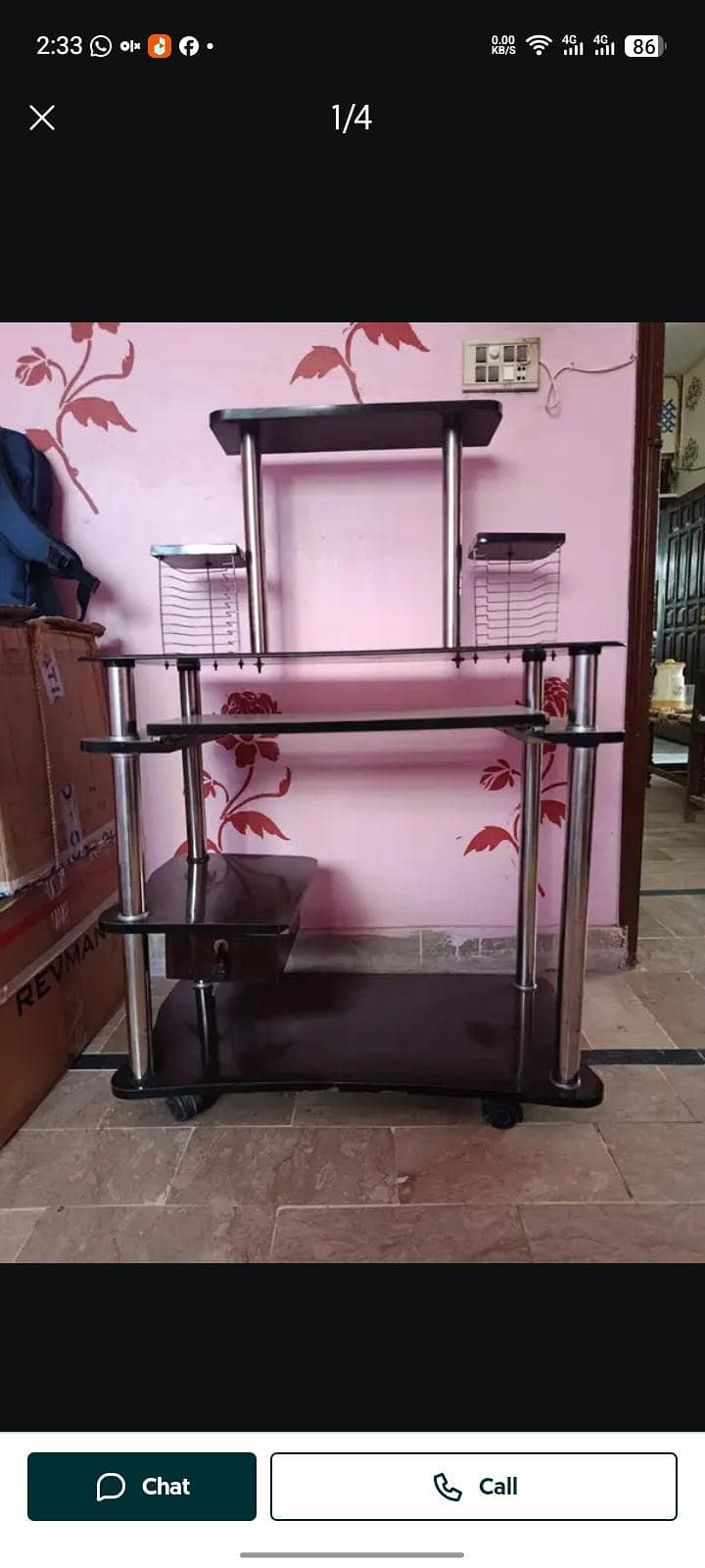 computer trolley/table 4