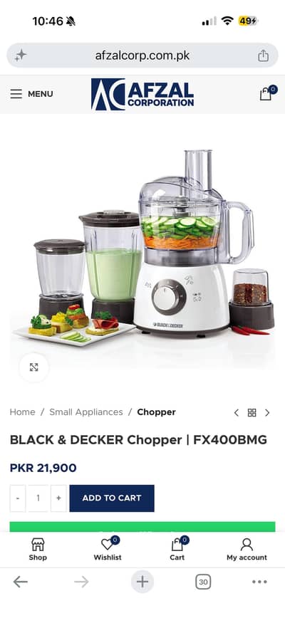 Food processor (black&decker) brand