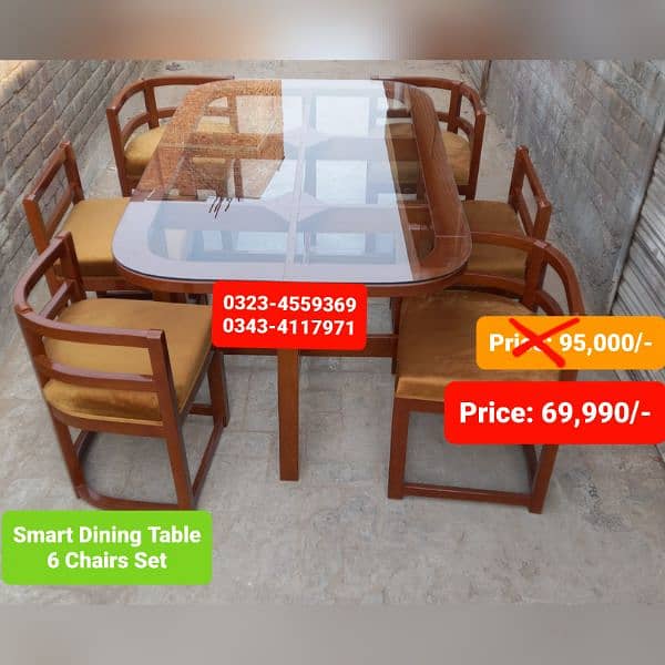 Dining table / Smart dining table / round table dining set / table 6