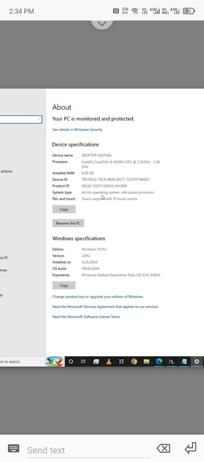 Toshiba i5 6th generation Brand New