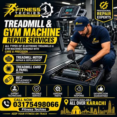 Treadmill & Gym Equipment Repair Service | All Over Karachi