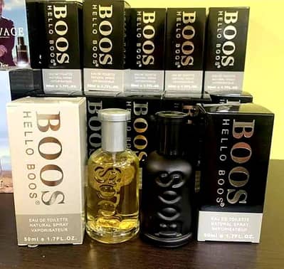 Men perfume pack  2x100Ml  perfume glass matte black