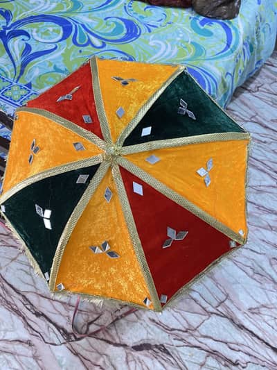 Decorative velvet Umbrella