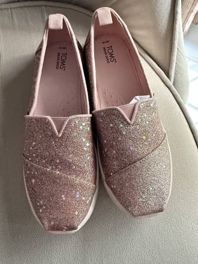 TOMS Alpargata Pink Quartz Chunky Glitter, shoes