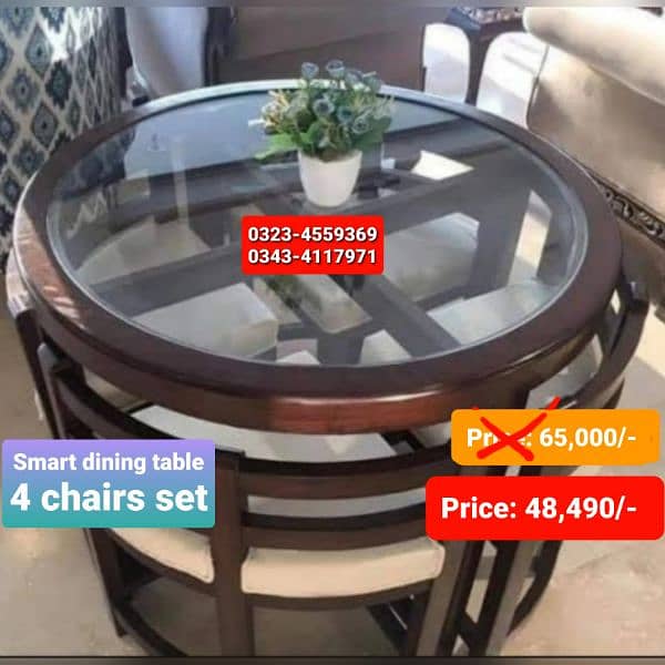 Dining table / Smart dining table / round table dining set / table 1