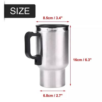 12 Volts 450 ml Heated Travel Mug Coffee