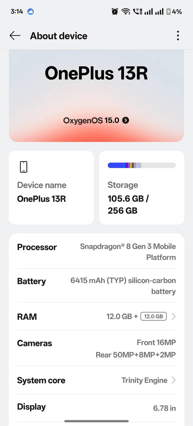 One Plus 13R 6